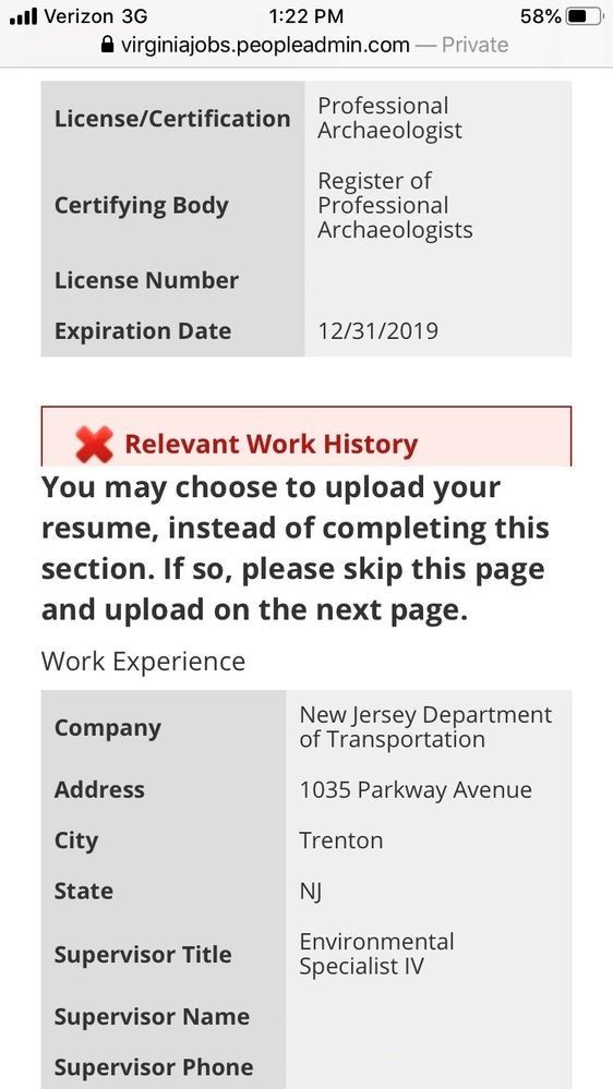 4 - Error message for work history.jpg