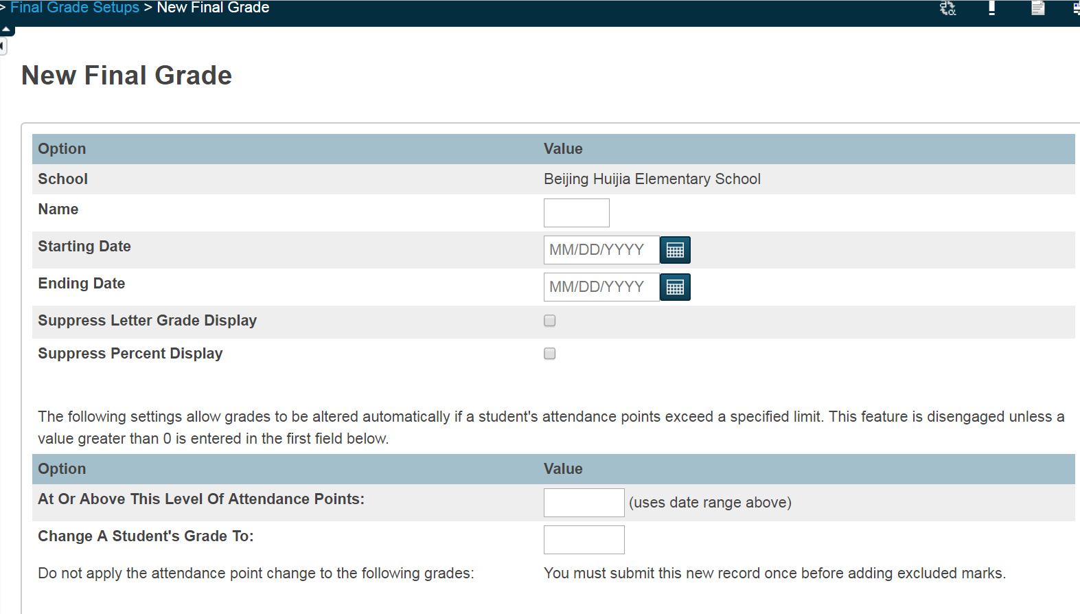 Solved Add Final Grade PowerSchool Community