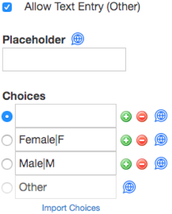 Dropdown setup with Other option