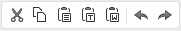 Text Block text editing toolbar