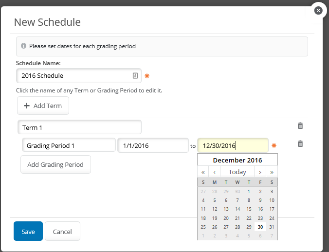 How do I create a Class Schedule for my domain? PowerSchool Community