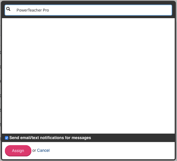 Searching for PowerTeacher Pro Learning Path returns nothing