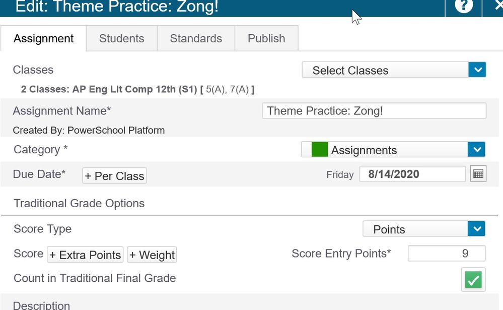 9 Point Assignment