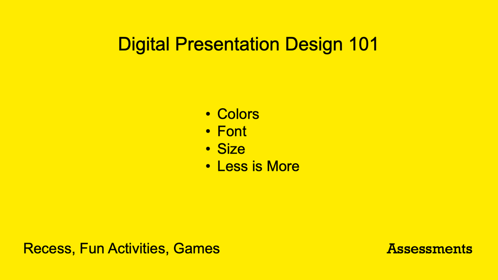 Digital Presentation Design 101