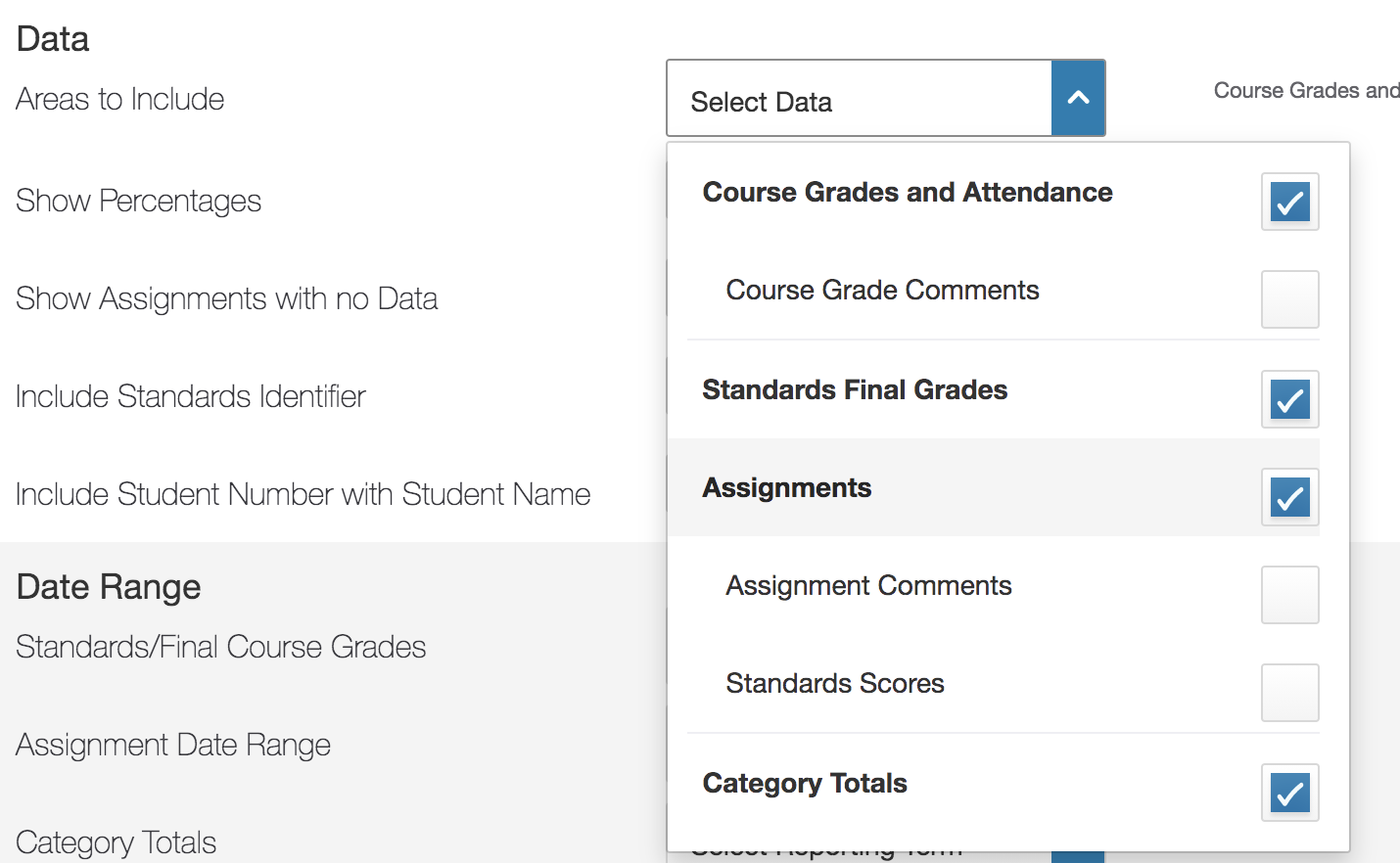 Re How to powerteacher individual student report hidden the score and