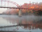 Foggy morning on Fair Oaks Bridge