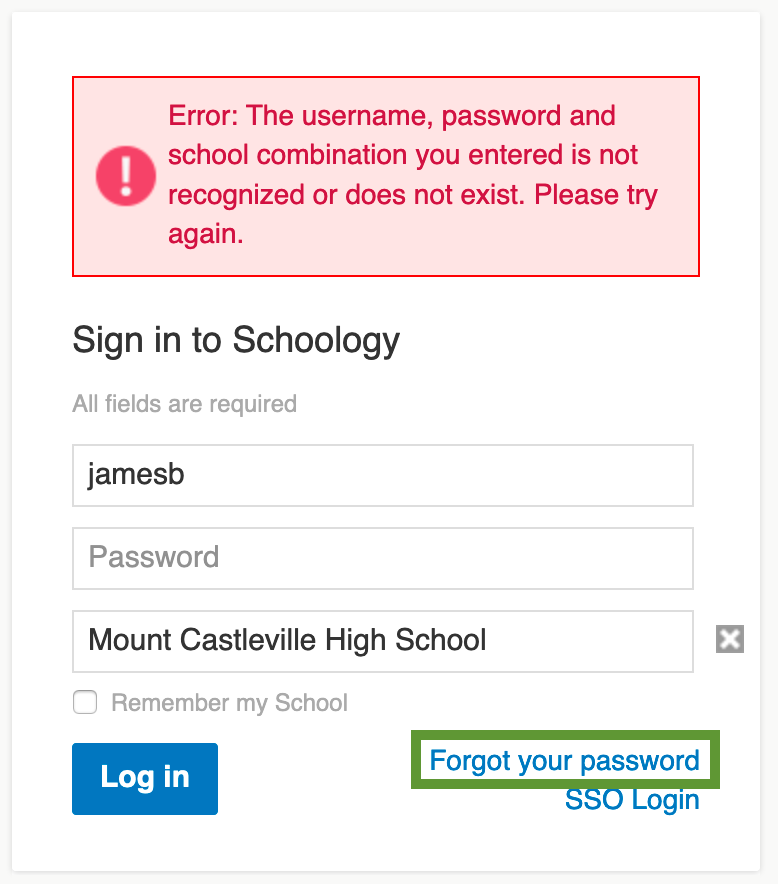 Forgot Password