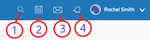 Screenshot illustrating the Right side of the Header