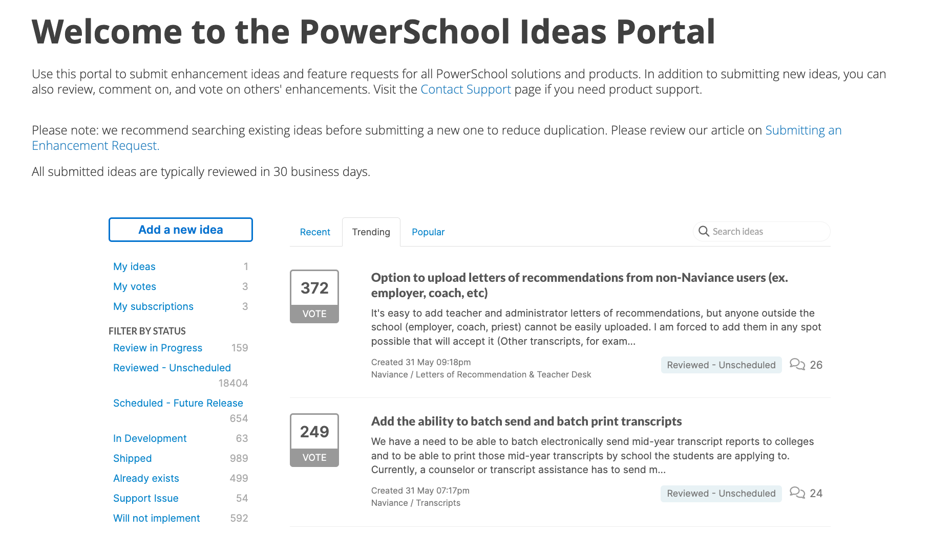 Getting Started in the Community for Naviance Customers PowerSchool