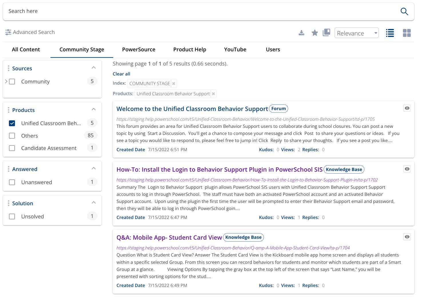 Getting Started for Unified Classroom Behavior Support Customers -  PowerSchool Community