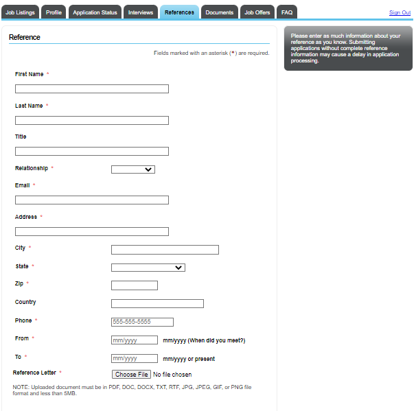 HowTo Add, Delete or Edit Reference from an Application PowerSchool