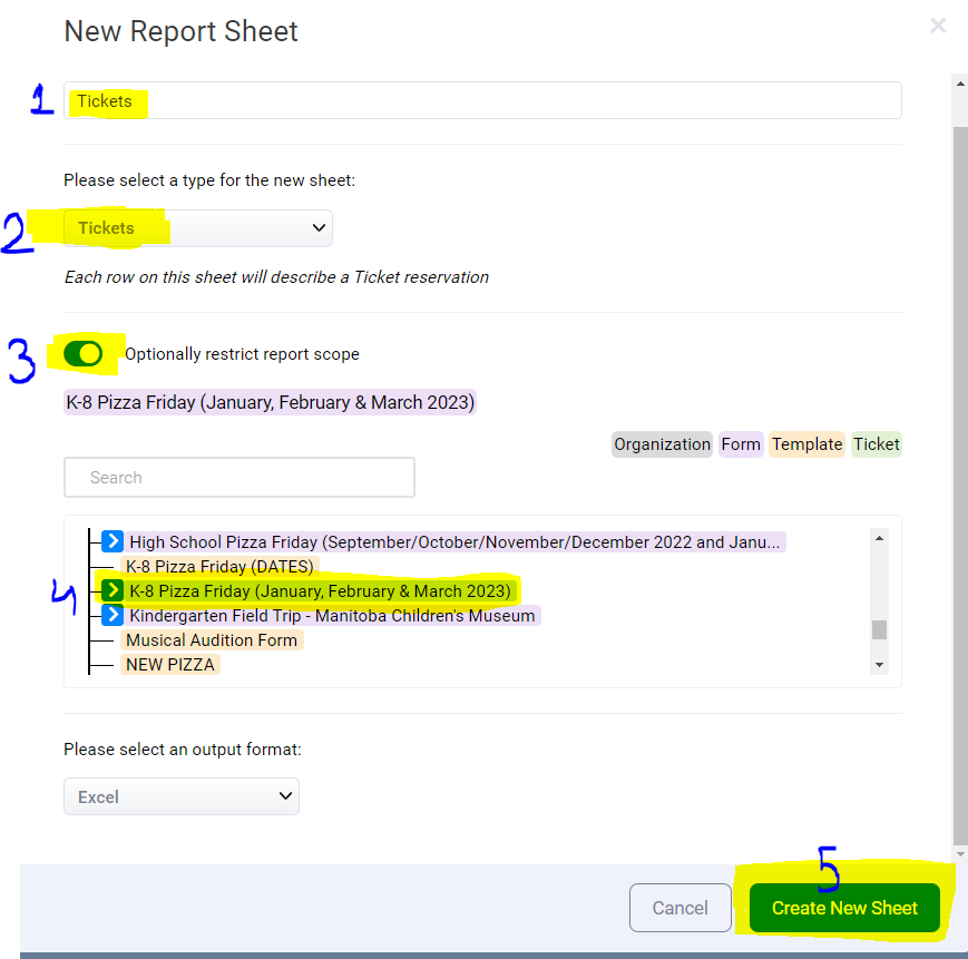 Steps to Add Sheet