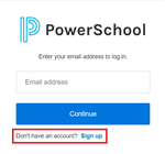 Signing up