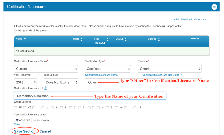 I can’t find my Certification in the system. What should I do