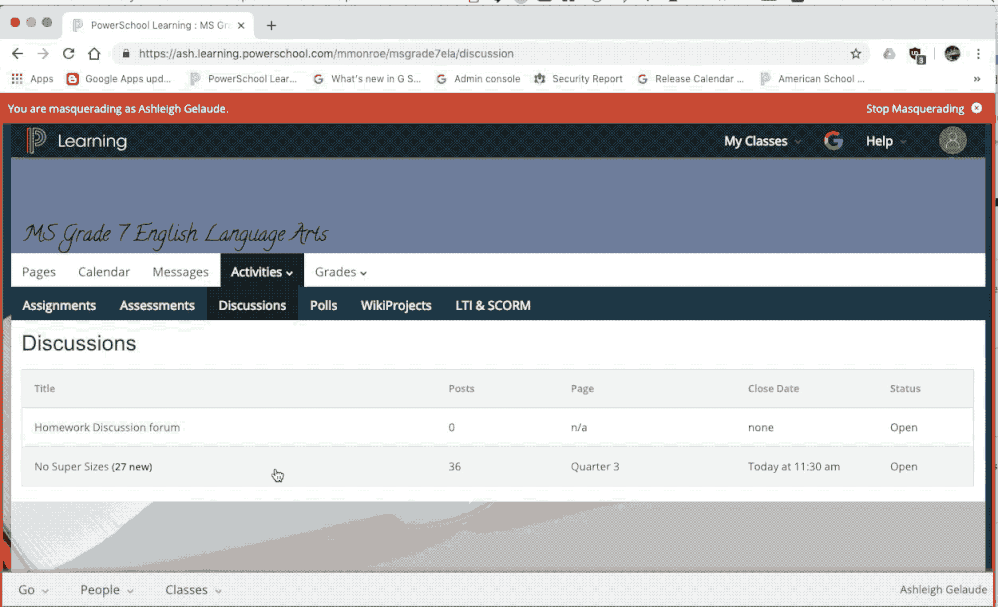 Discussion - solution (lousy)