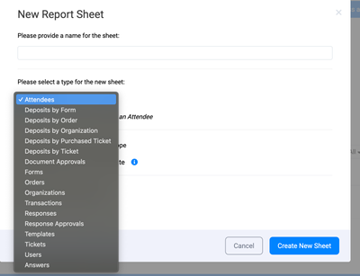 Select the sheet type