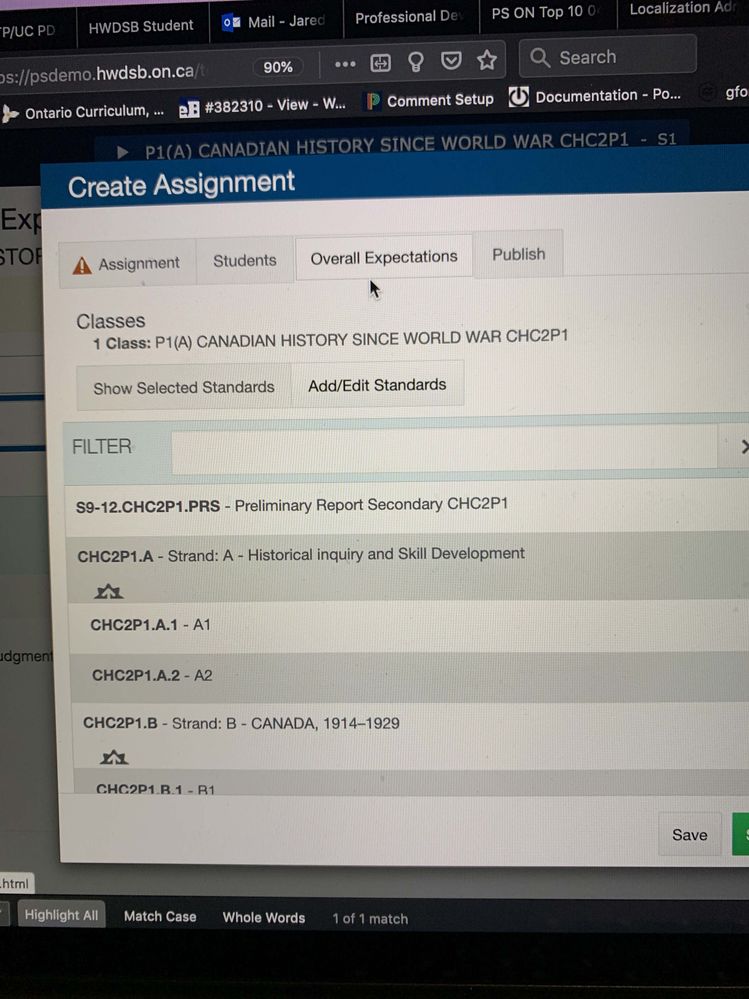 In Assignment View
